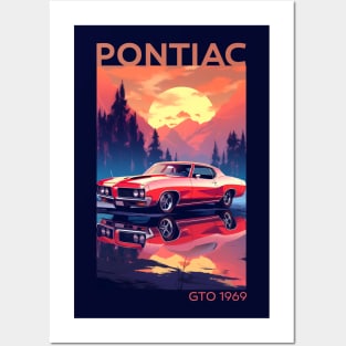 Timeless Thrills: The 1969 Pontiac GTO Tribute Design Posters and Art